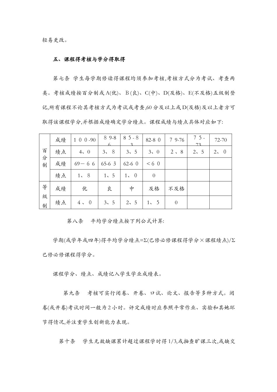 南京信息工程大学学分制管理办法_第3页