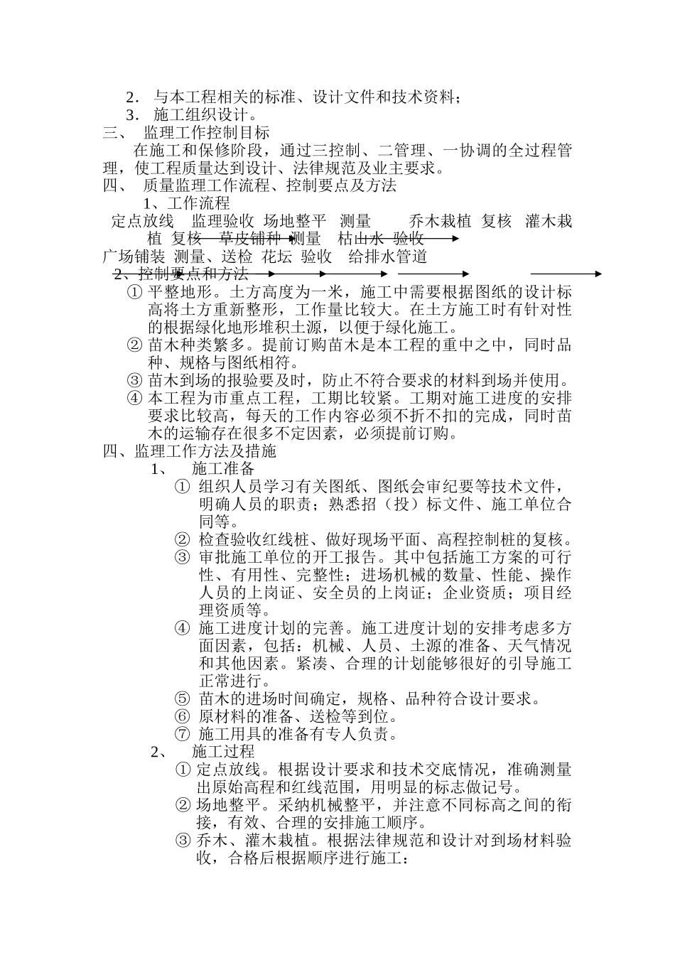 南通市高店预留立交周边绿化工程监理实施细则_第2页