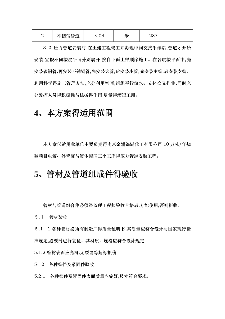 压力管道施工方案_第3页