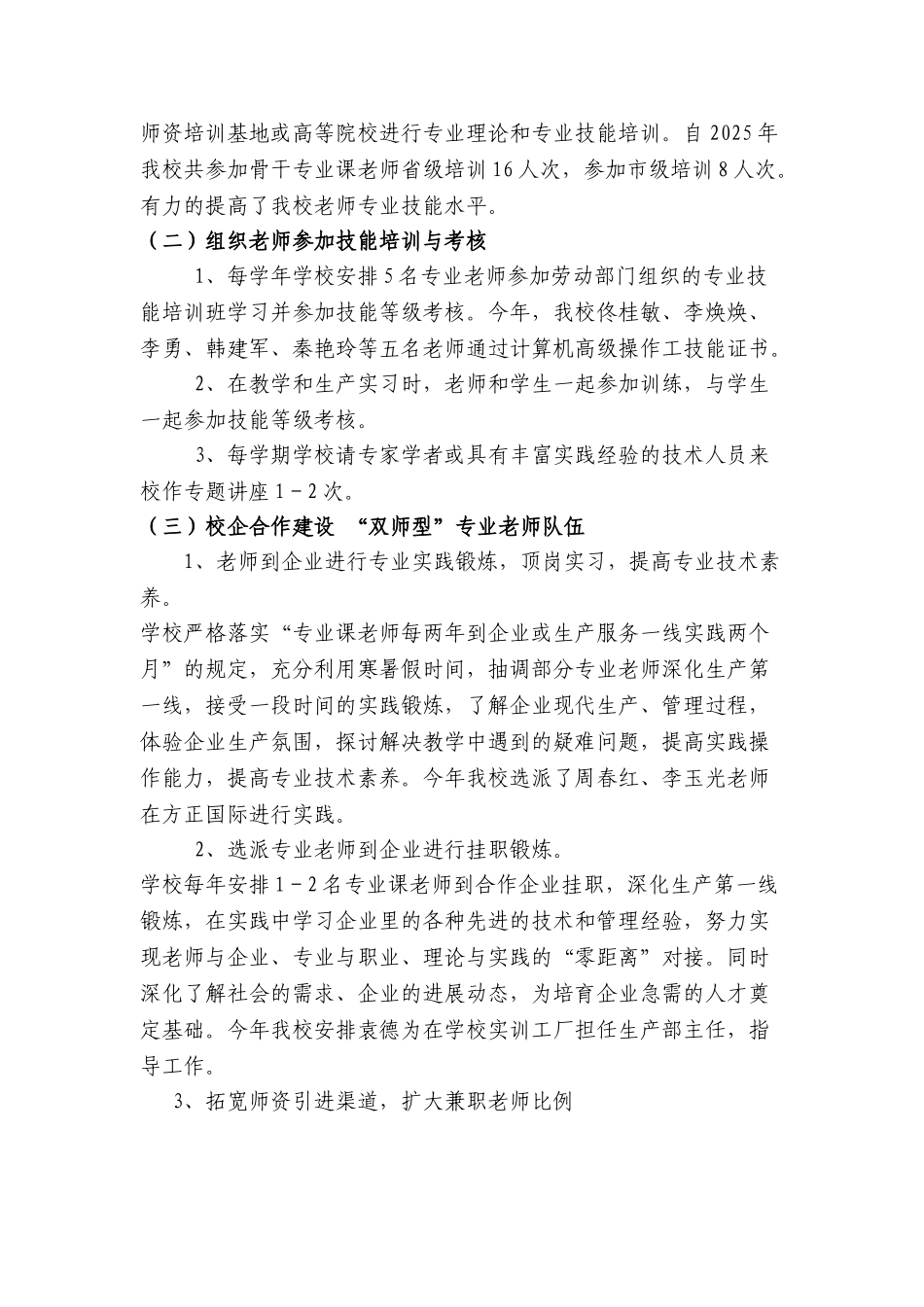 双师型教师队伍建设总结_第2页