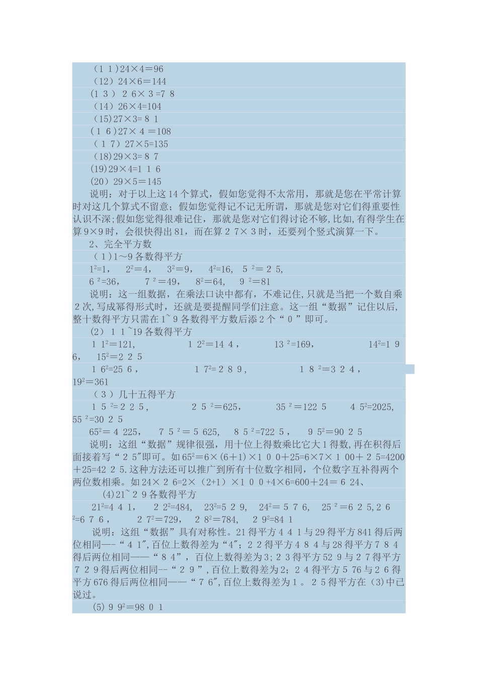口算常用数据要熟记_第2页