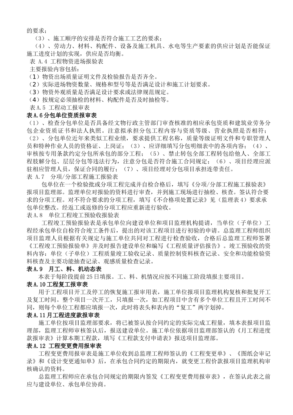 古建筑修建工程建设施工监理三方联系表格样式及功能_第2页