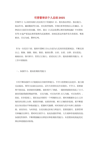 司晋督培训个人总结2025