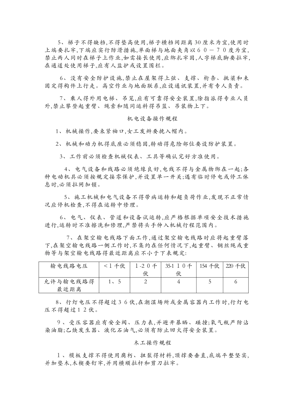 各工种安全技术操作规程_第3页