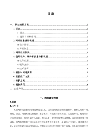合肥中小型企业网站建设专项方案模板