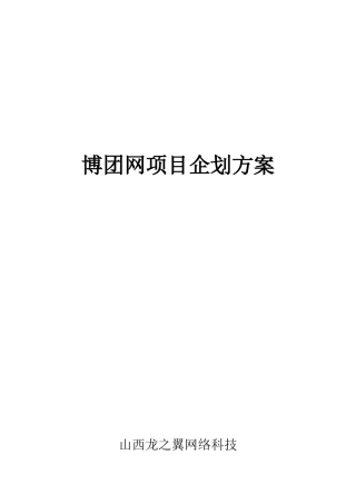 同城购物网站综合项目专项企划专项方案