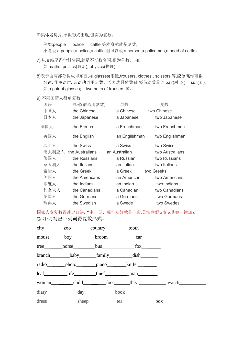 名词变复数规则_第2页