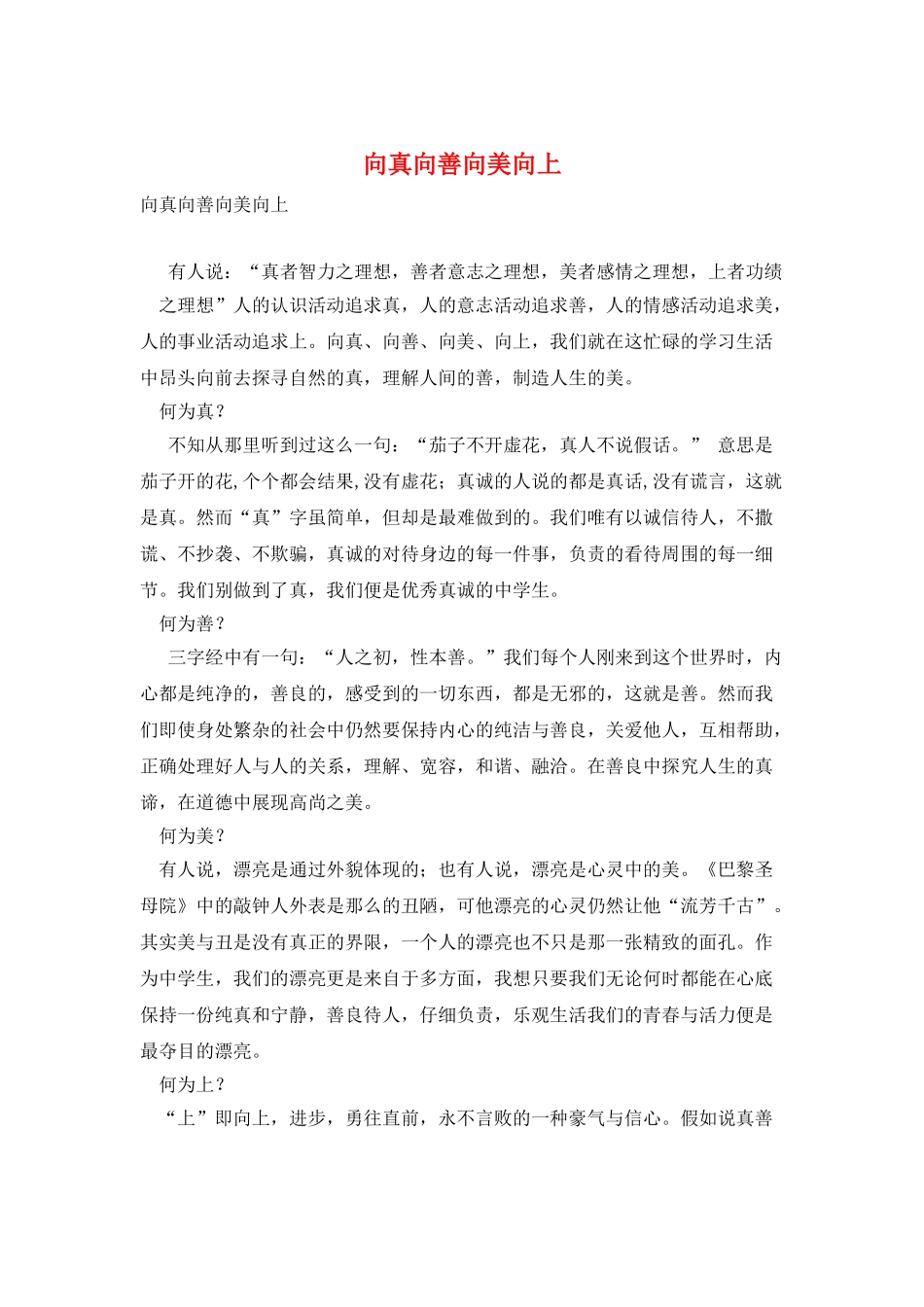 向真向善向美向上_第1页