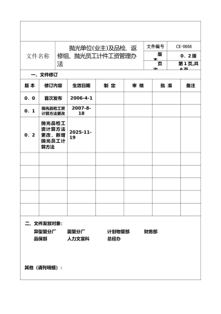 品检-抛光员工-计件工资管理办法