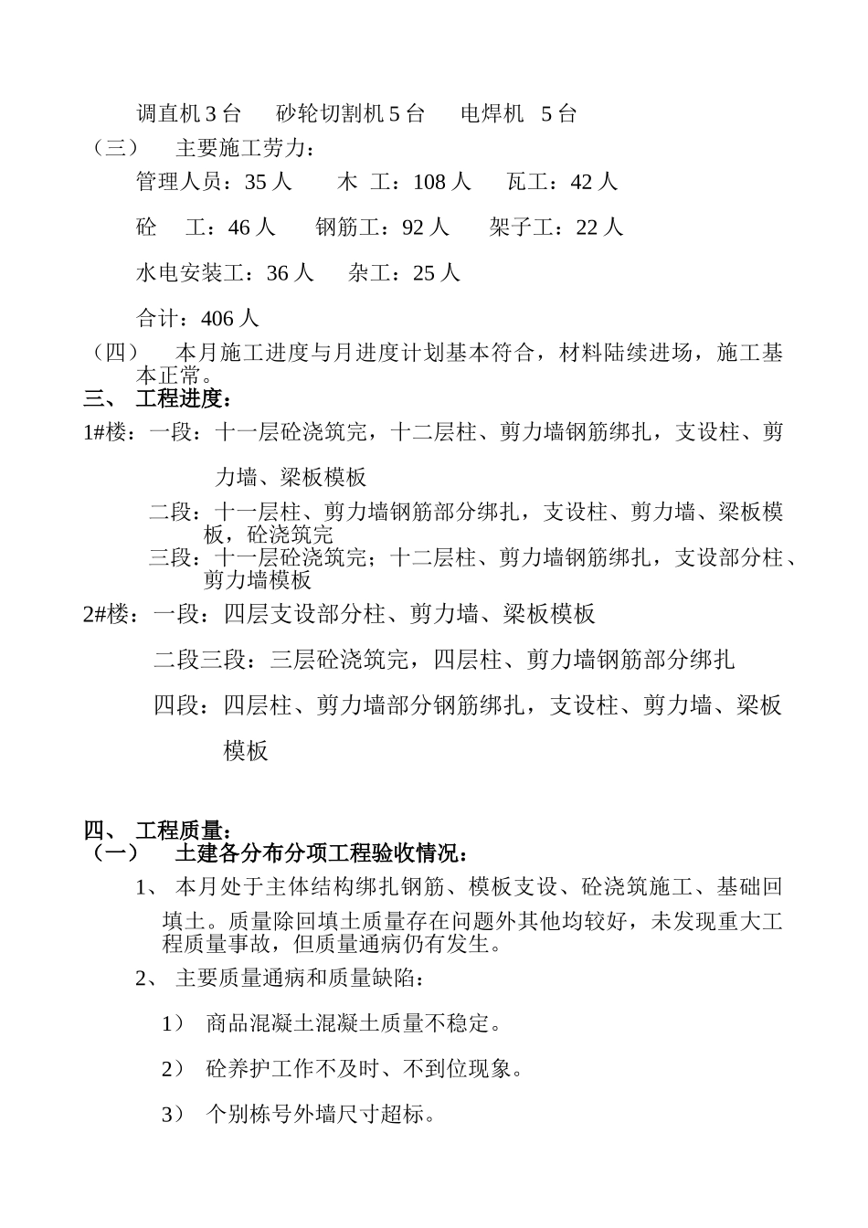 唐山市天一广场工程监理月报_第3页