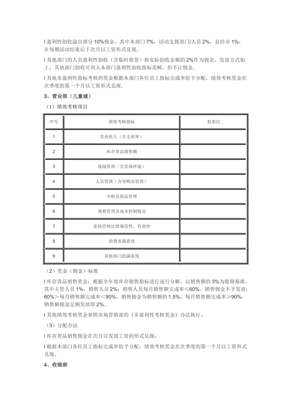 商业地产招商部的绩效考评_第3页