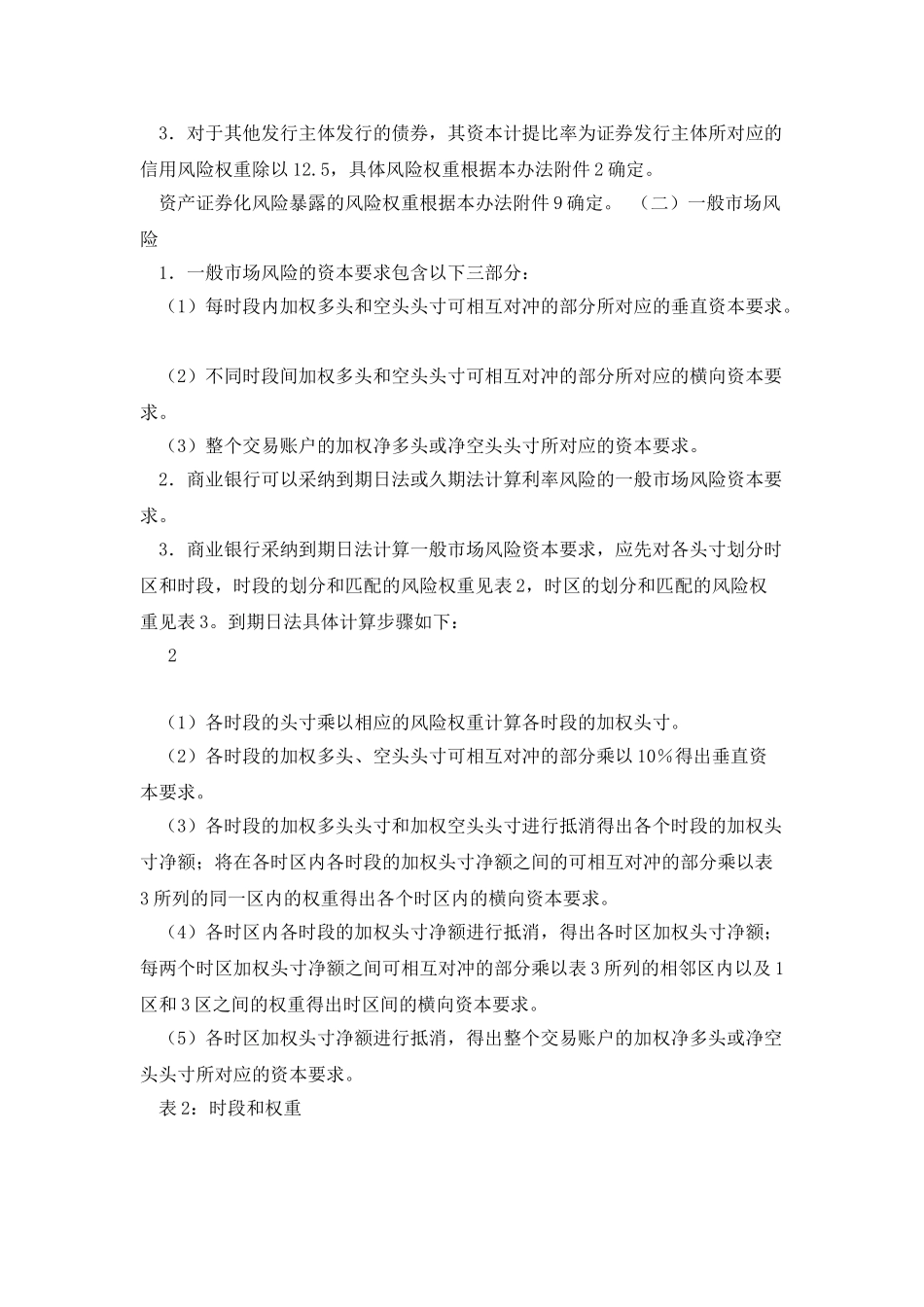商业银行市场风险资本要求标准法计量规则_第2页