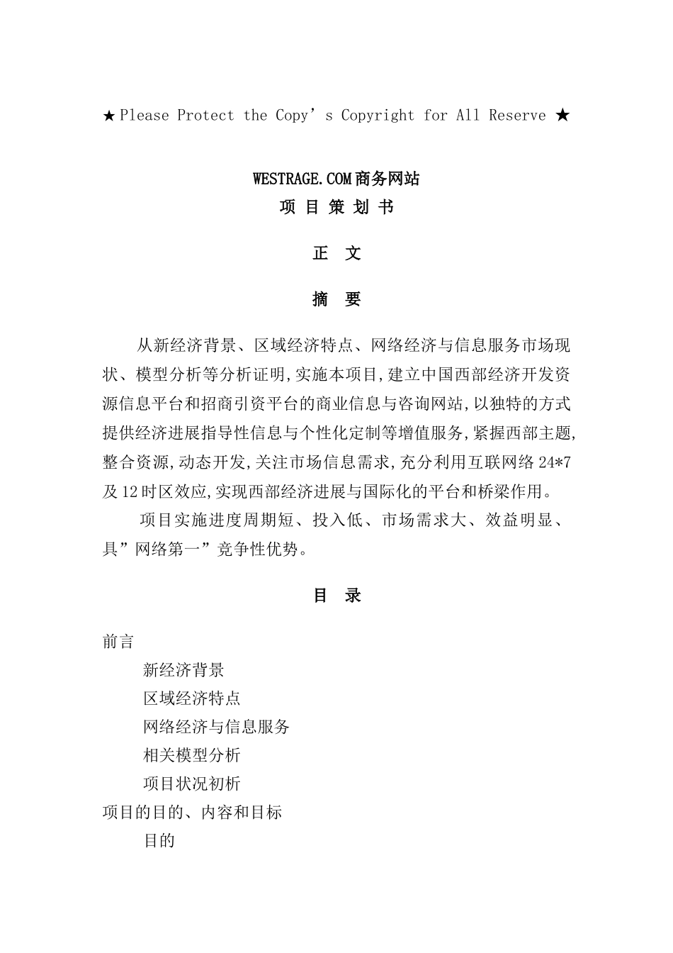 商务网站项目策划方案书_第3页