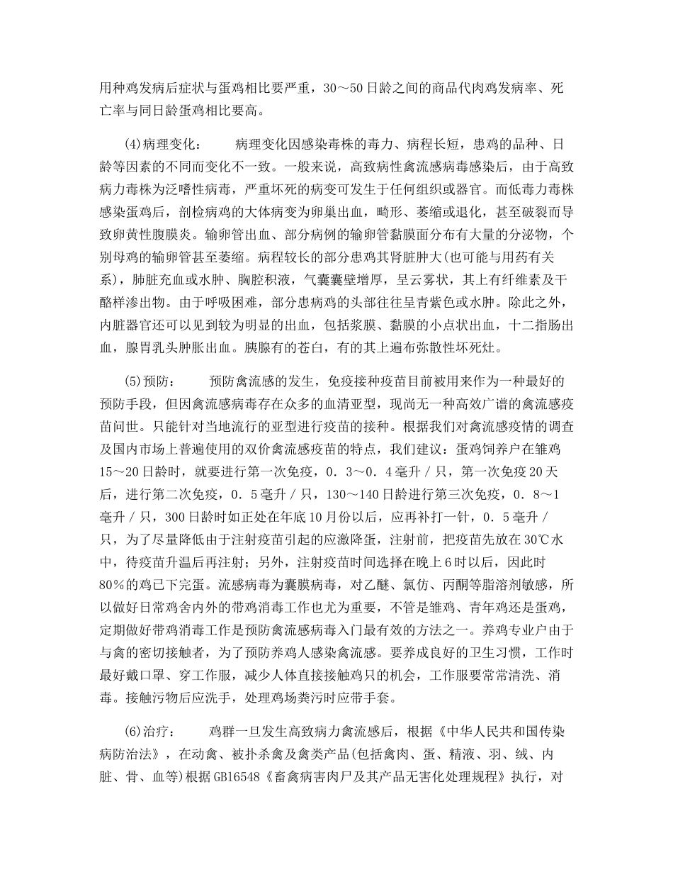 商品代蛋鸡禽流感_第3页