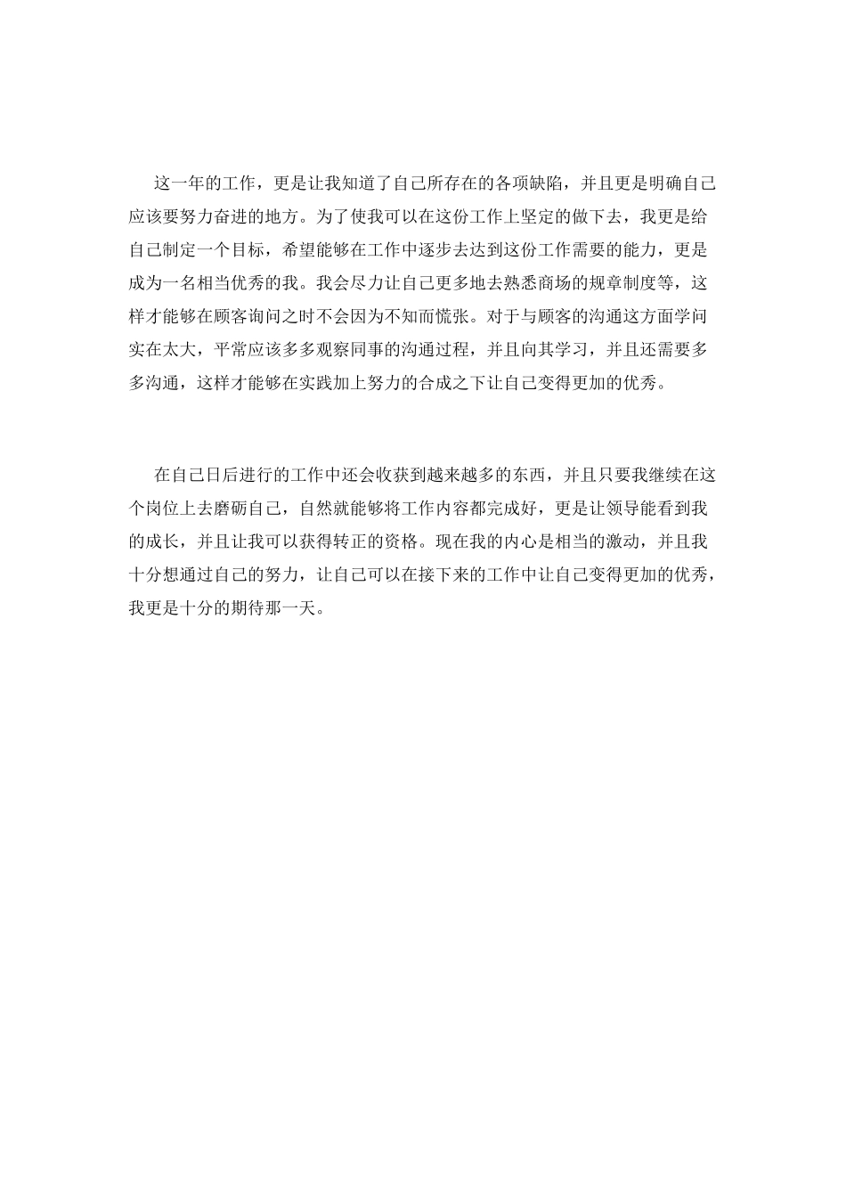 商场客服个人年终工作总结2025范文(三)_第2页