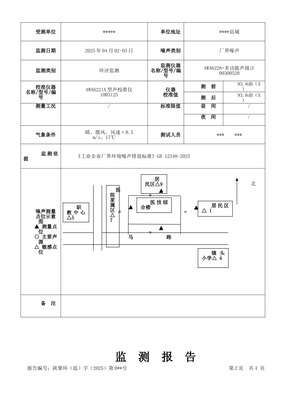 噪声监测报告模板_第3页