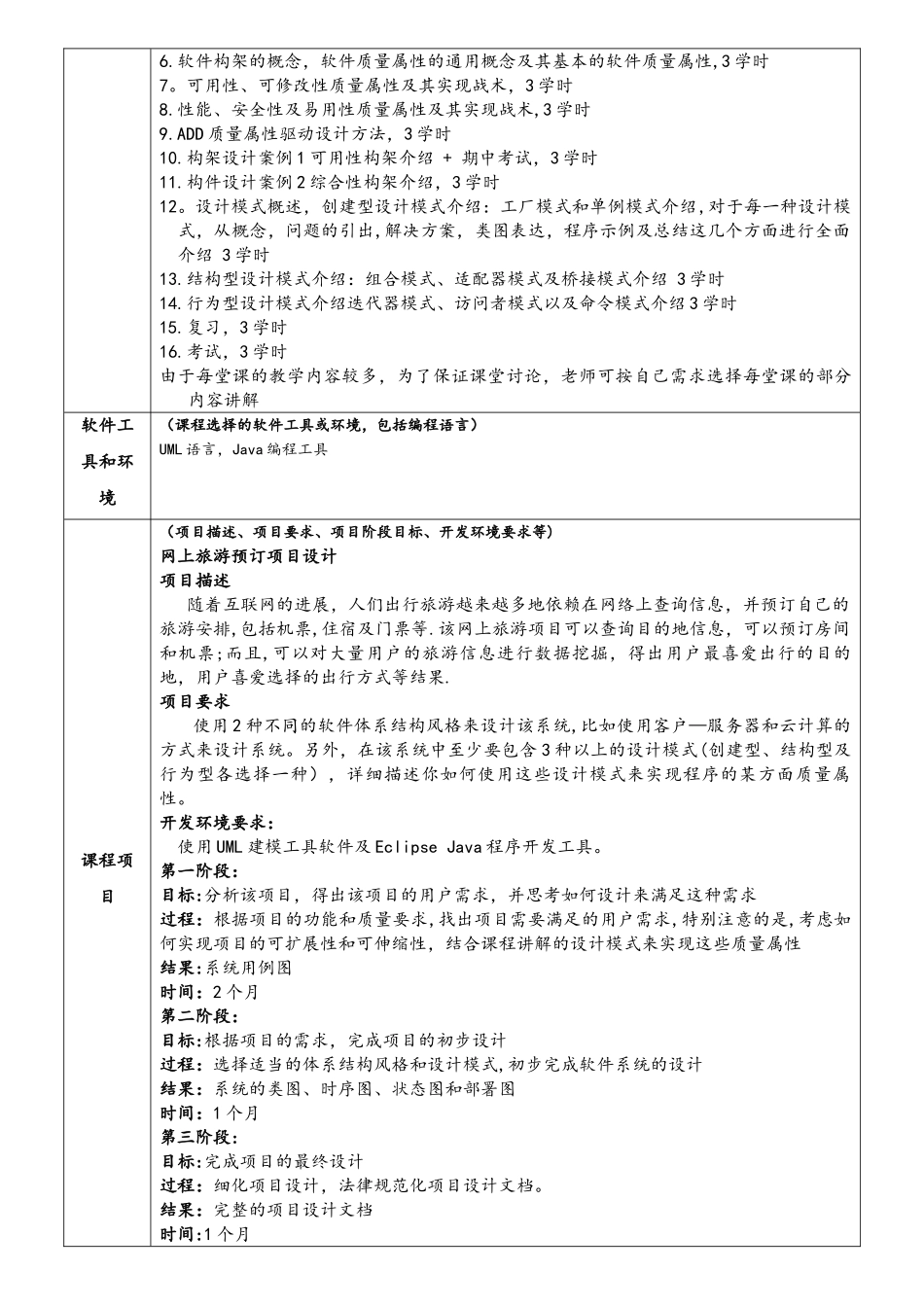 四川大学软件学院本科课程教学大纲_第3页
