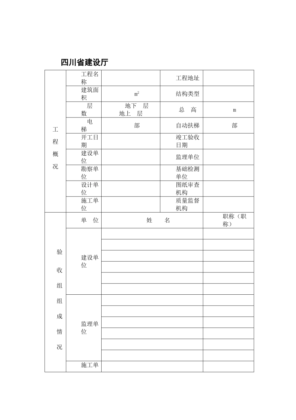 四川省工程竣工验收报告模板_第2页