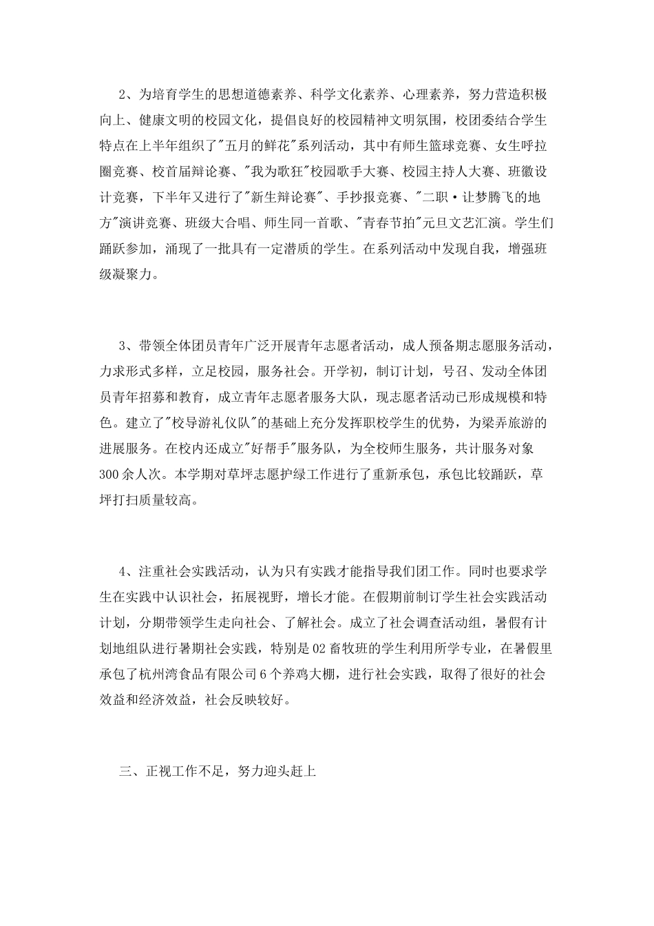 团委副书记年终述职报告_第3页
