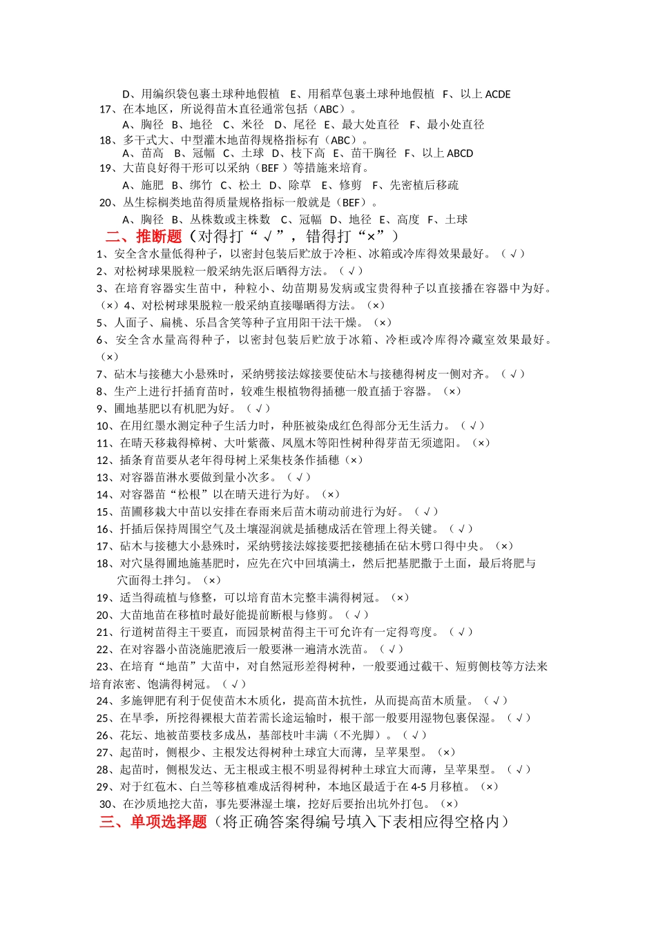 园林苗圃复习资料_第2页