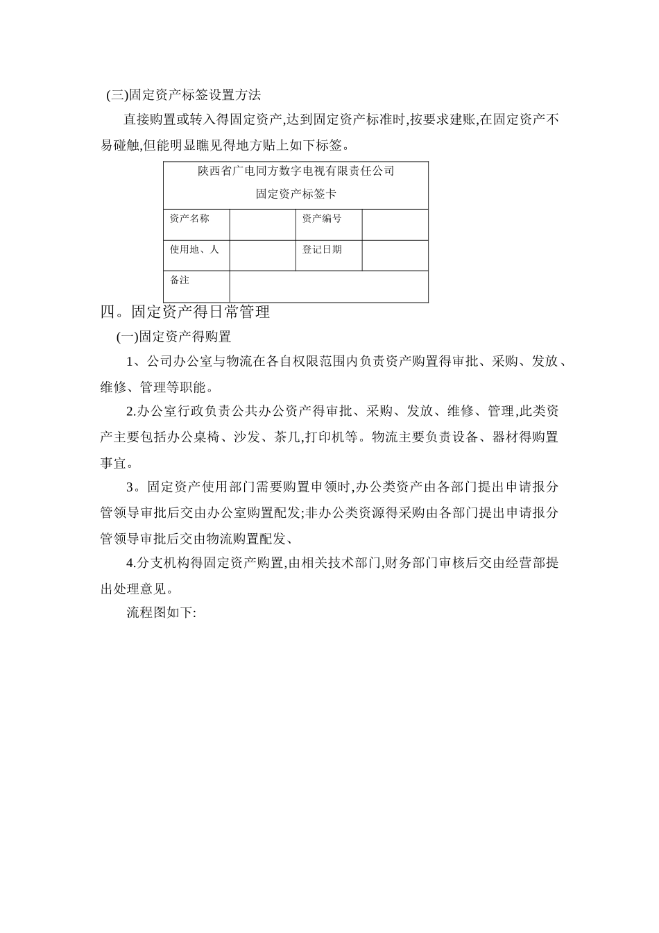 固定资产实物管理办法 _第2页