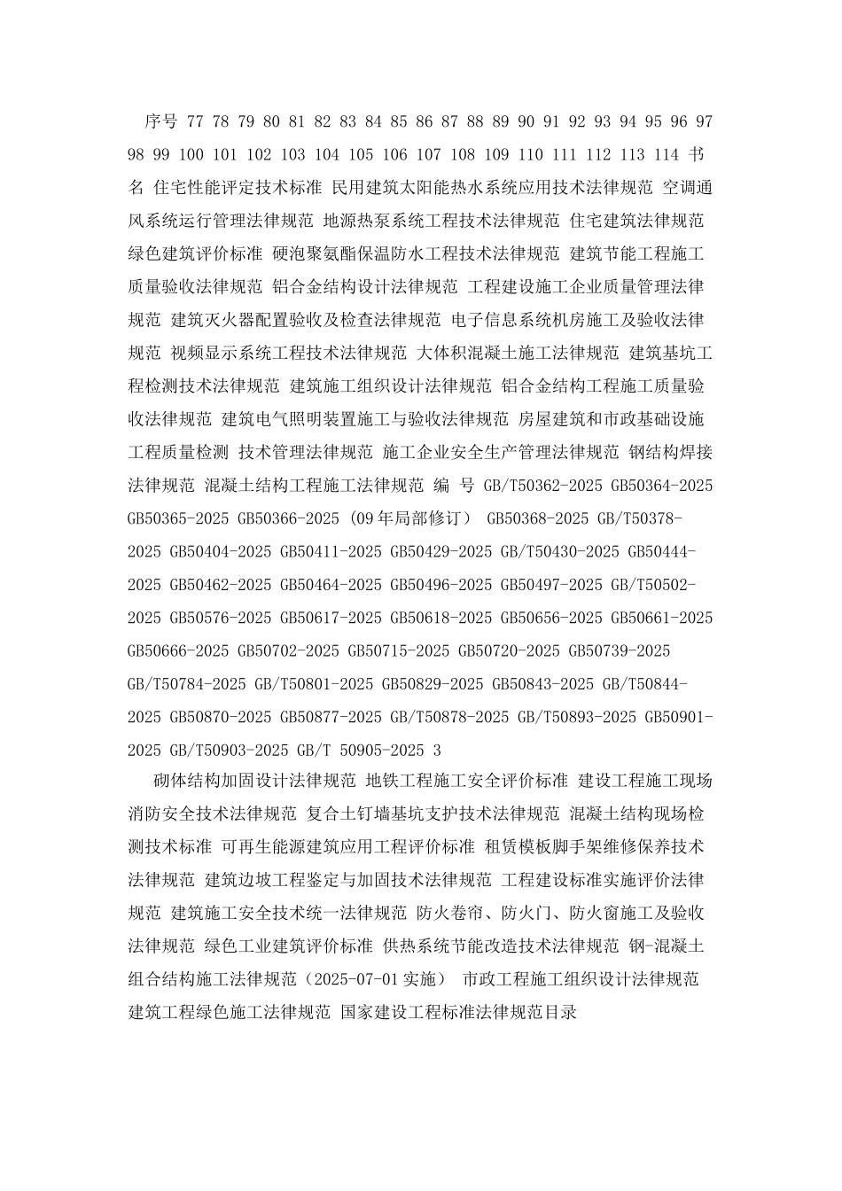 国家建设工程标准规范目录_第3页