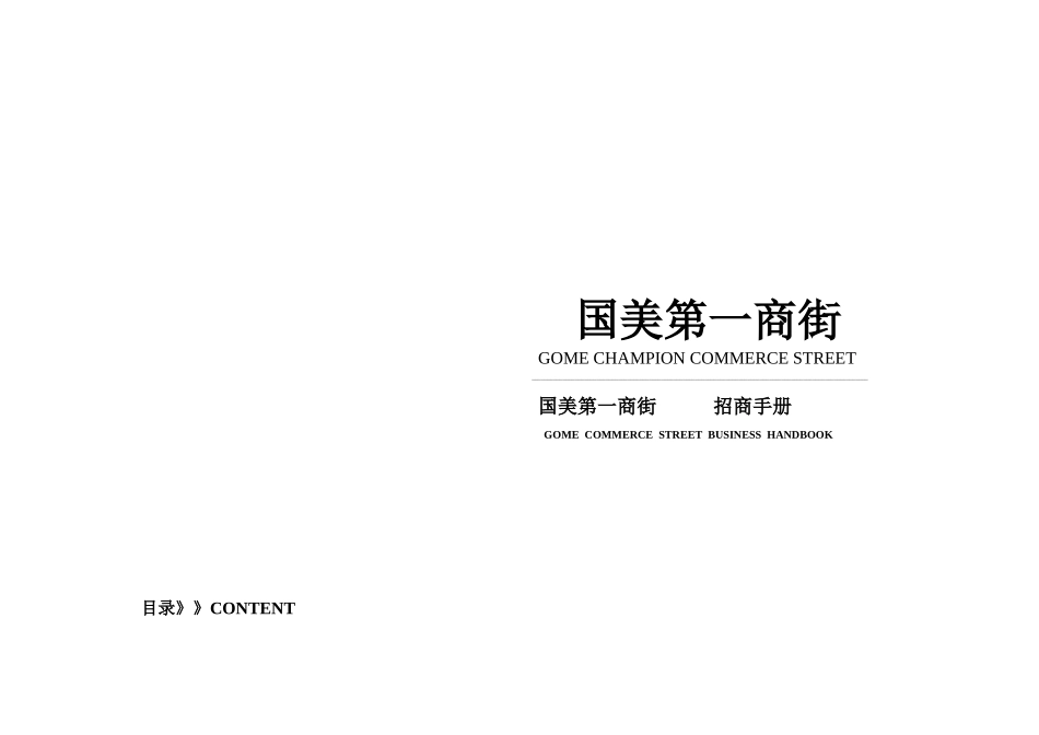国美第一商街招商手册_第1页