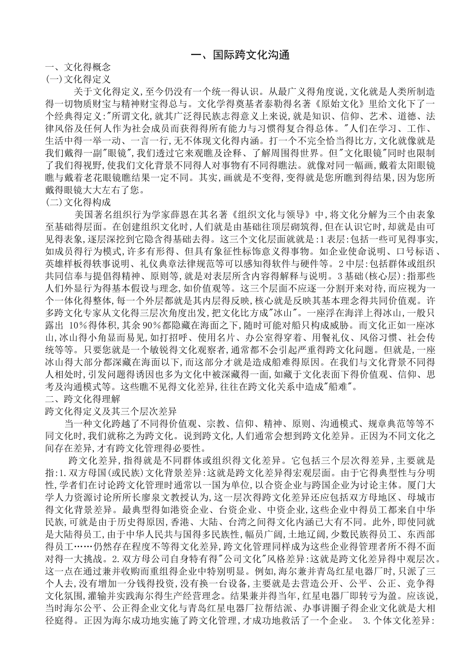 国际跨文化交流_第1页