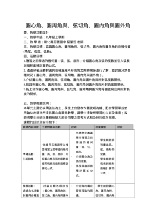 圆心角圆周角与弦切角圆内角与圆外角