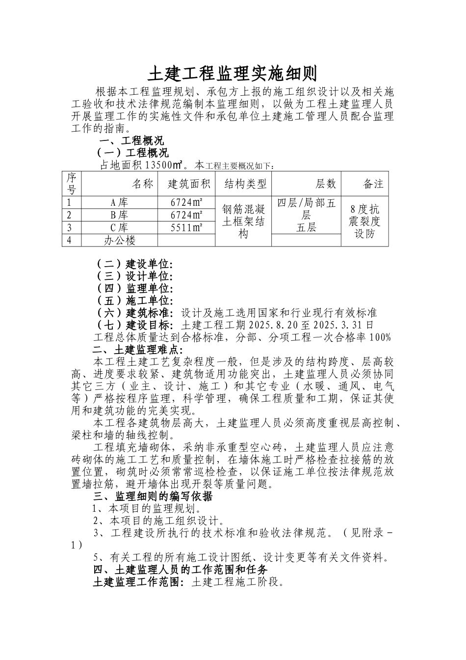 土建工程监理实施细则1_第1页