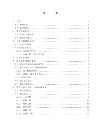 土建工程监理实施细则