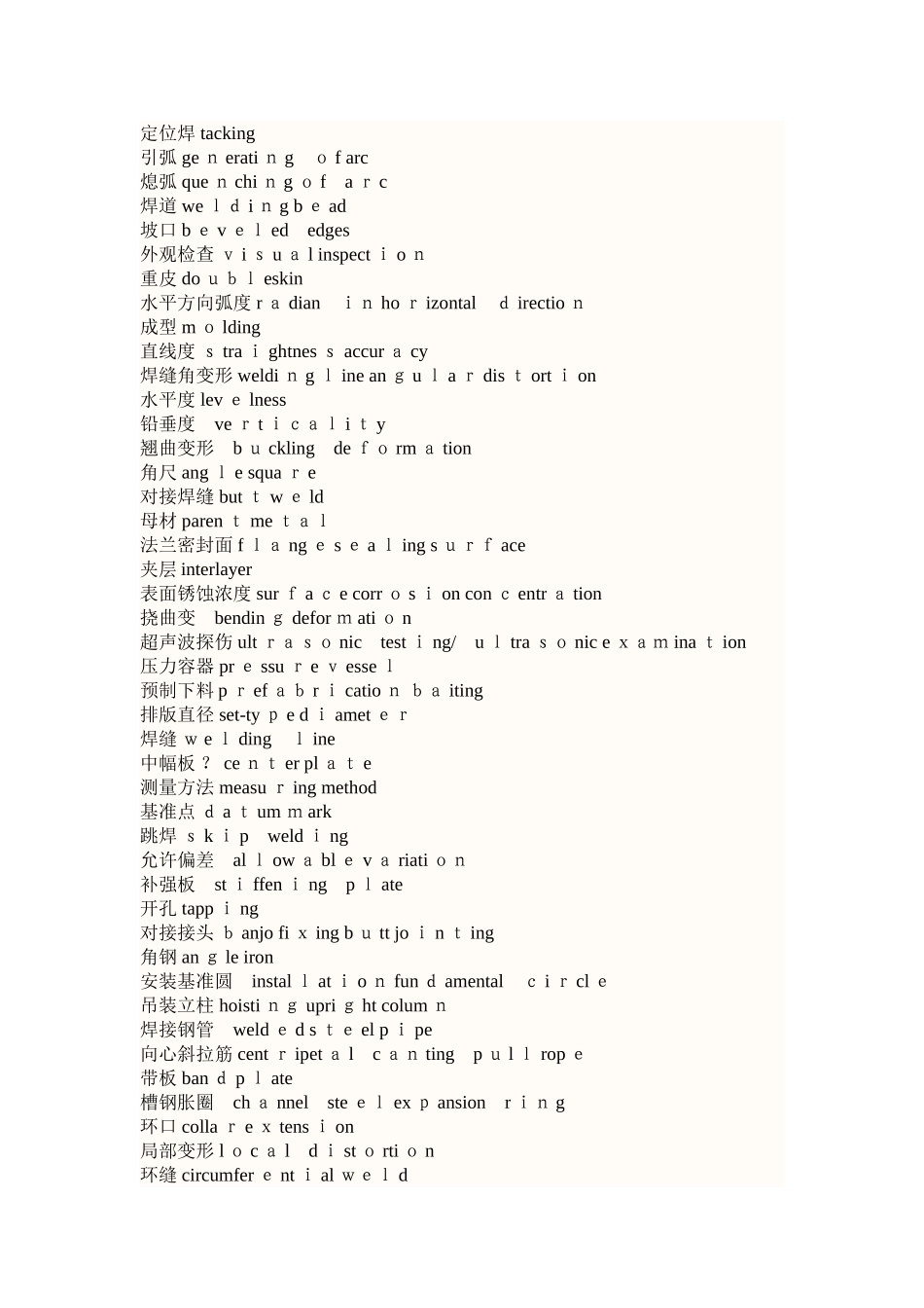 土木工程专业英语词汇表_第2页