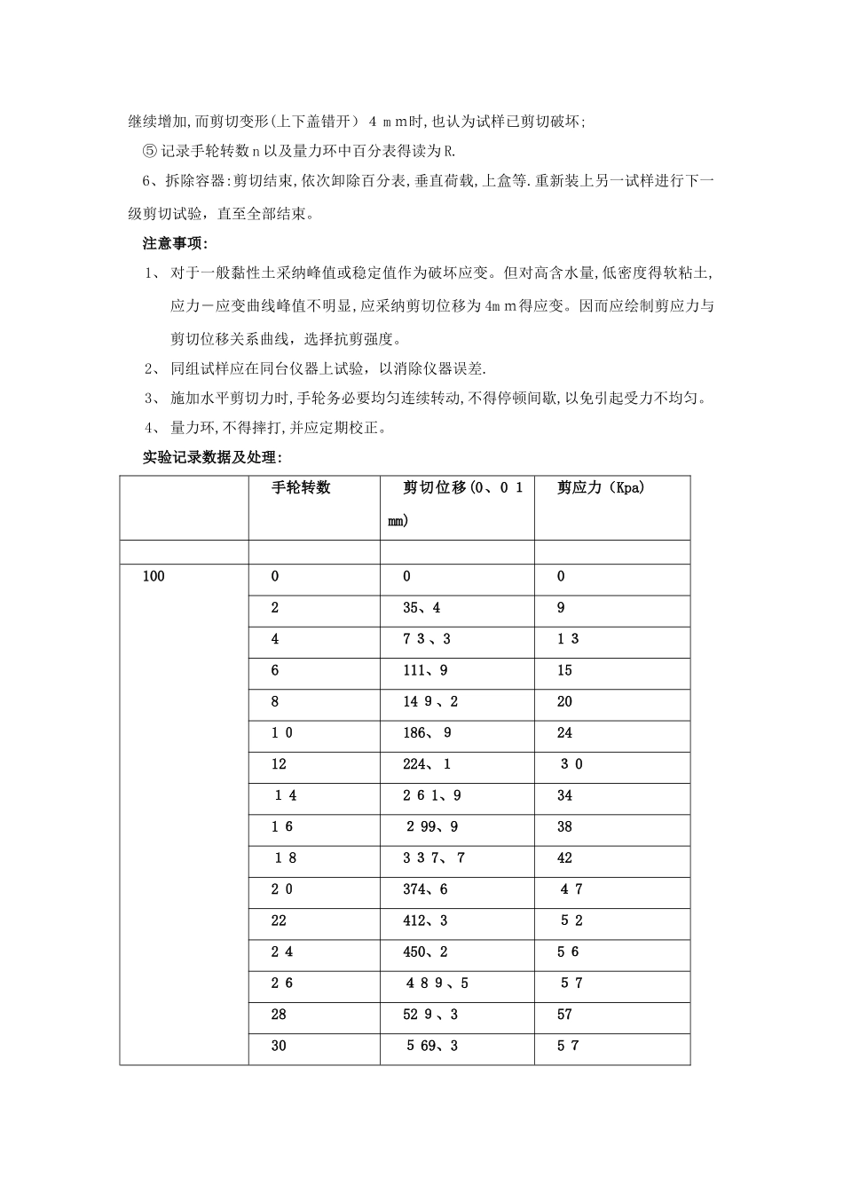 土的直剪实验研究报告_第3页
