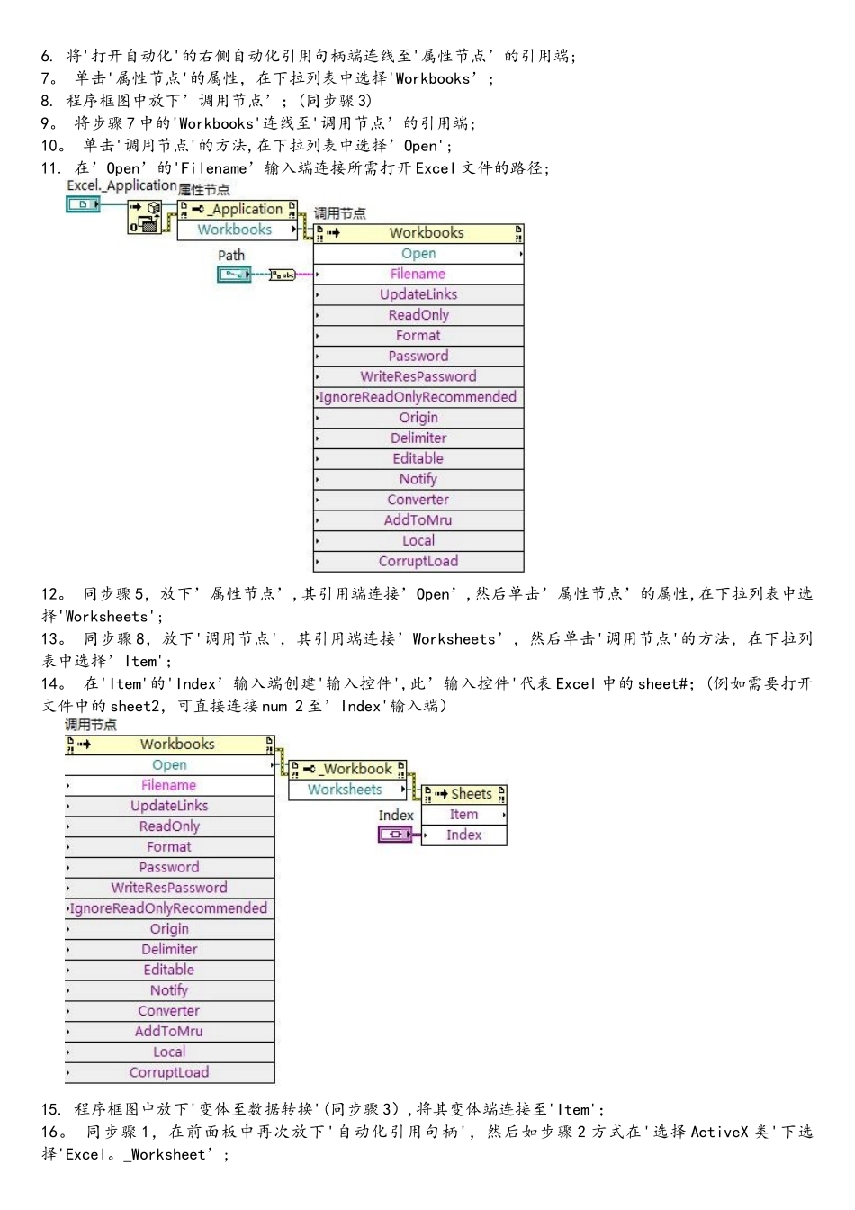 在LabVIEW中利用ActiveX读取Excel数据_第2页
