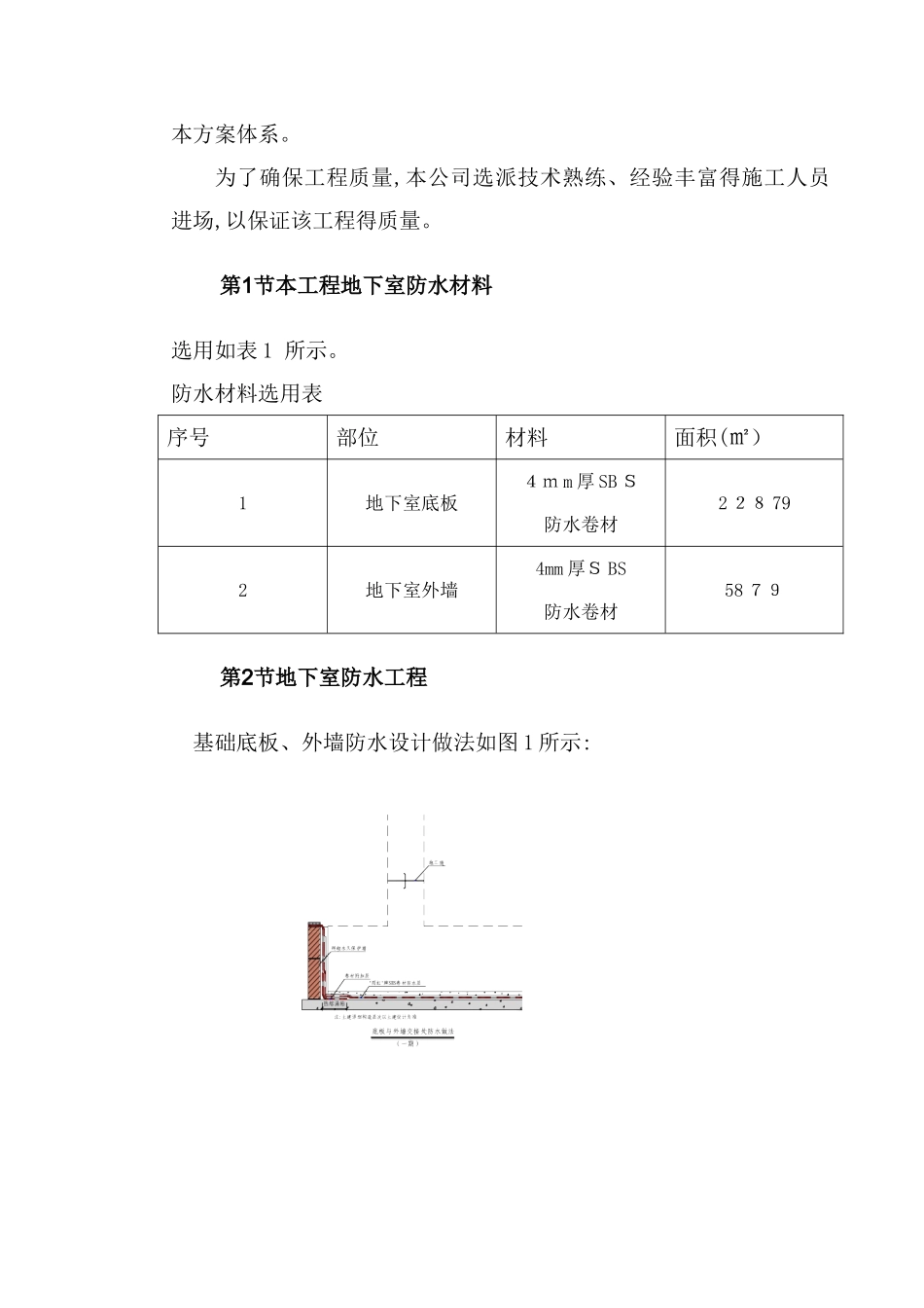地下室SBS卷材防水工程施工方案_第3页