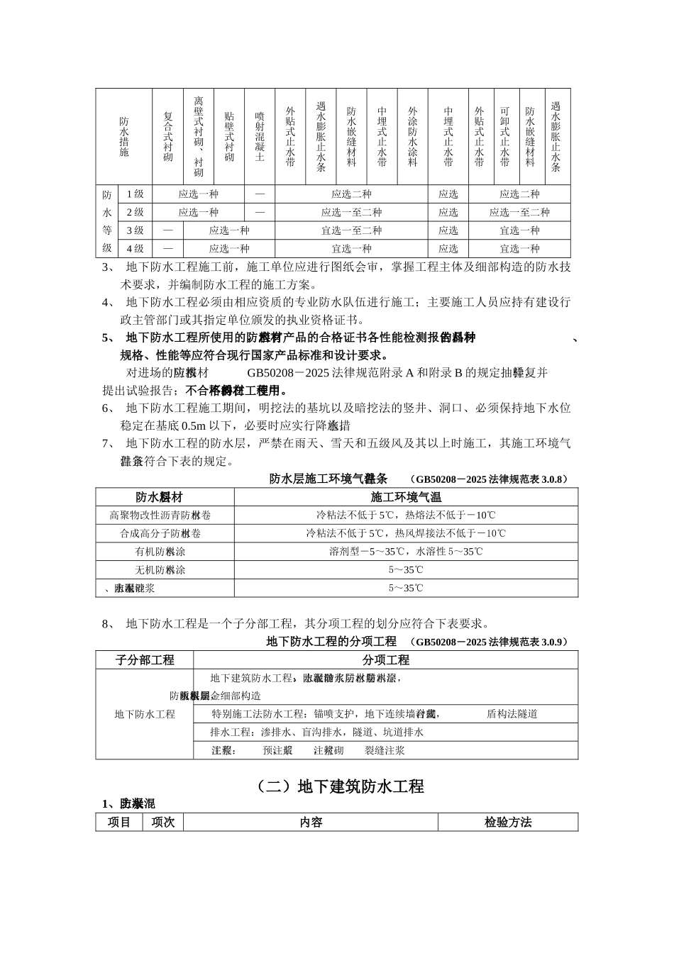 地下防水工程施工质量监理实施细则2_第2页