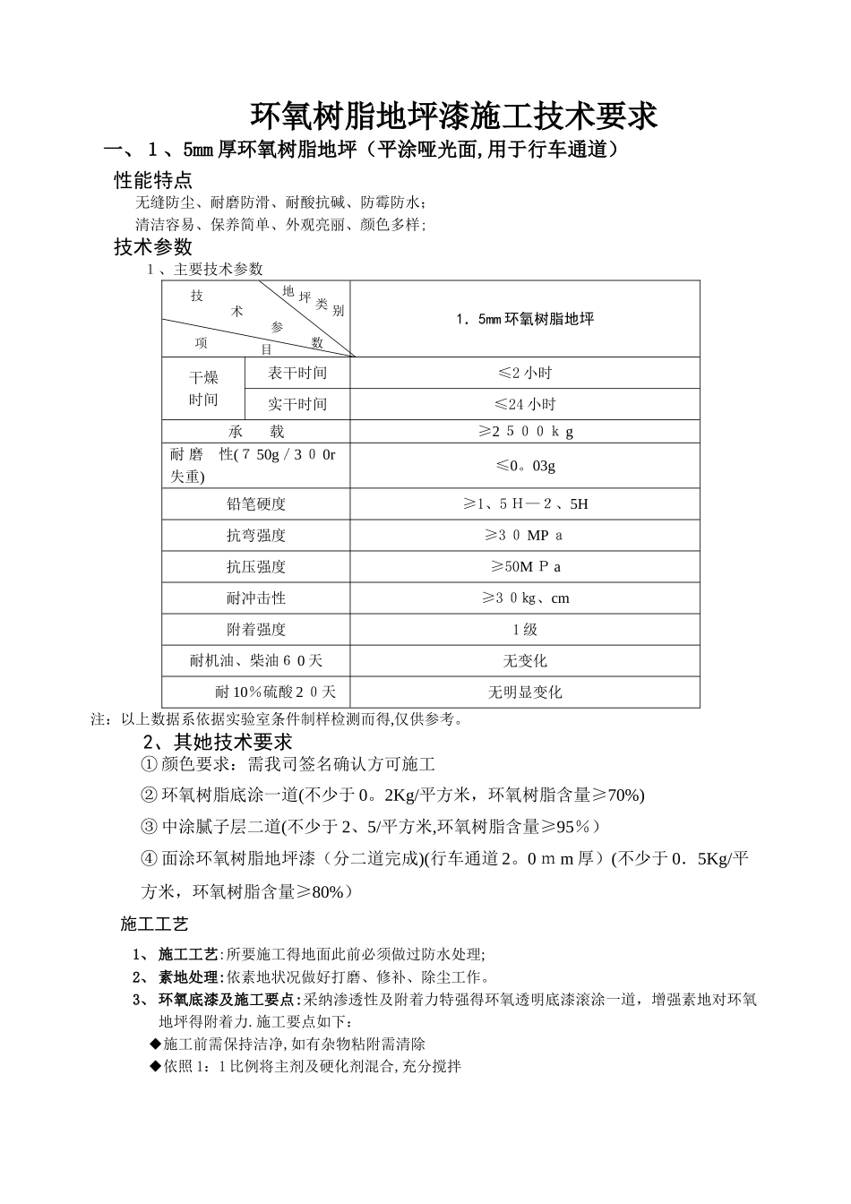 地坪漆施工技术要求_第1页