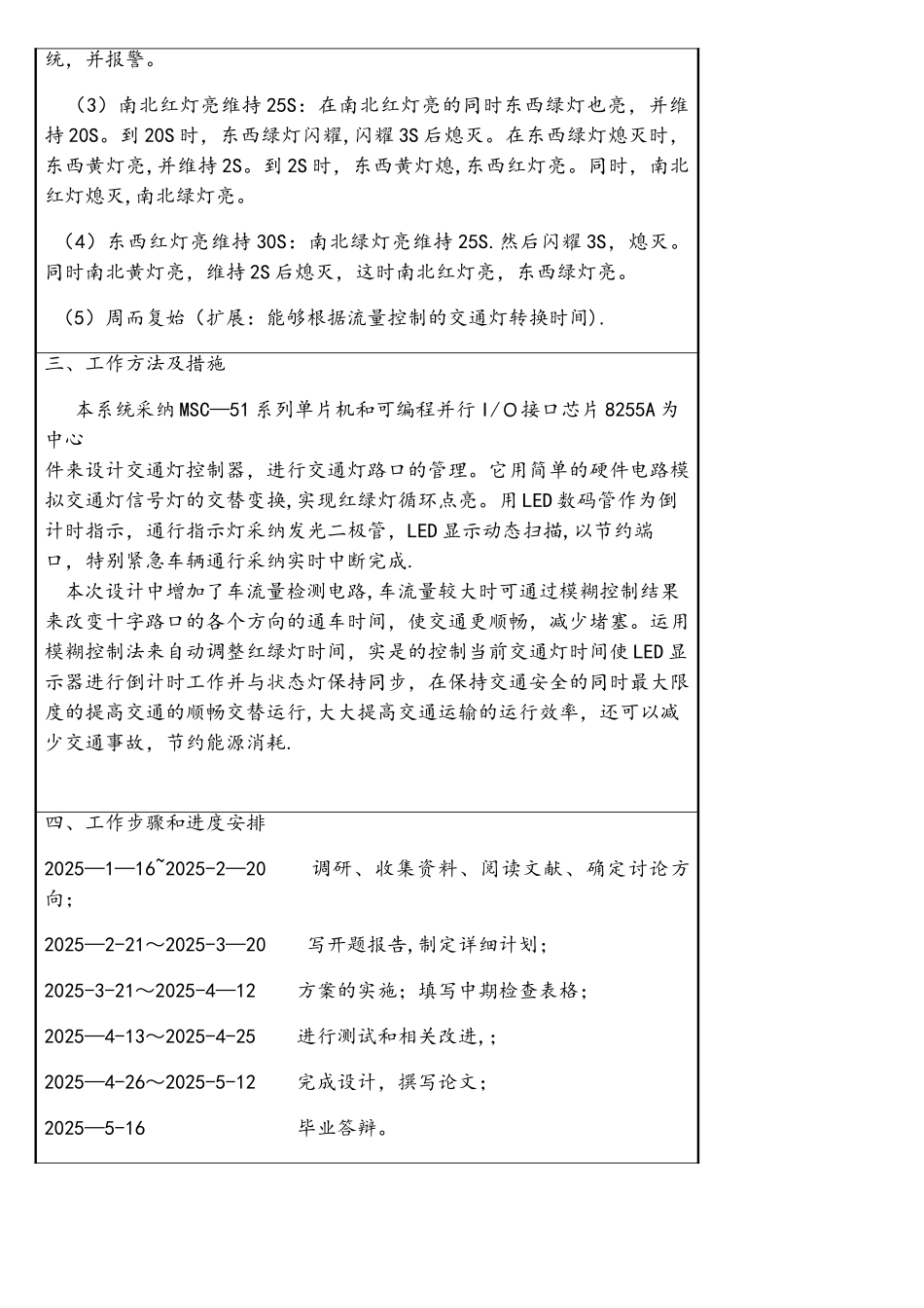 基于51单片机的交通信号灯系统-开题报告_第3页