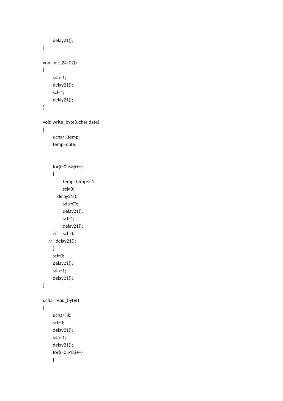 基于51单片机的时钟C语言代码_第2页