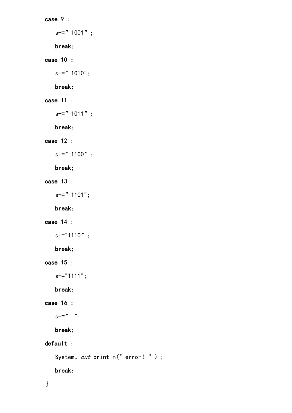基于Java的16进制数与2进制数互相转化方法_第3页