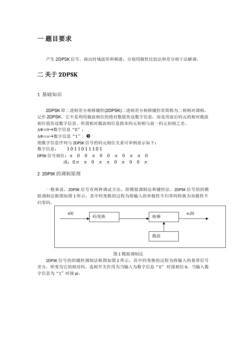 基于MATLAB的2DPSK信号仿真_第3页