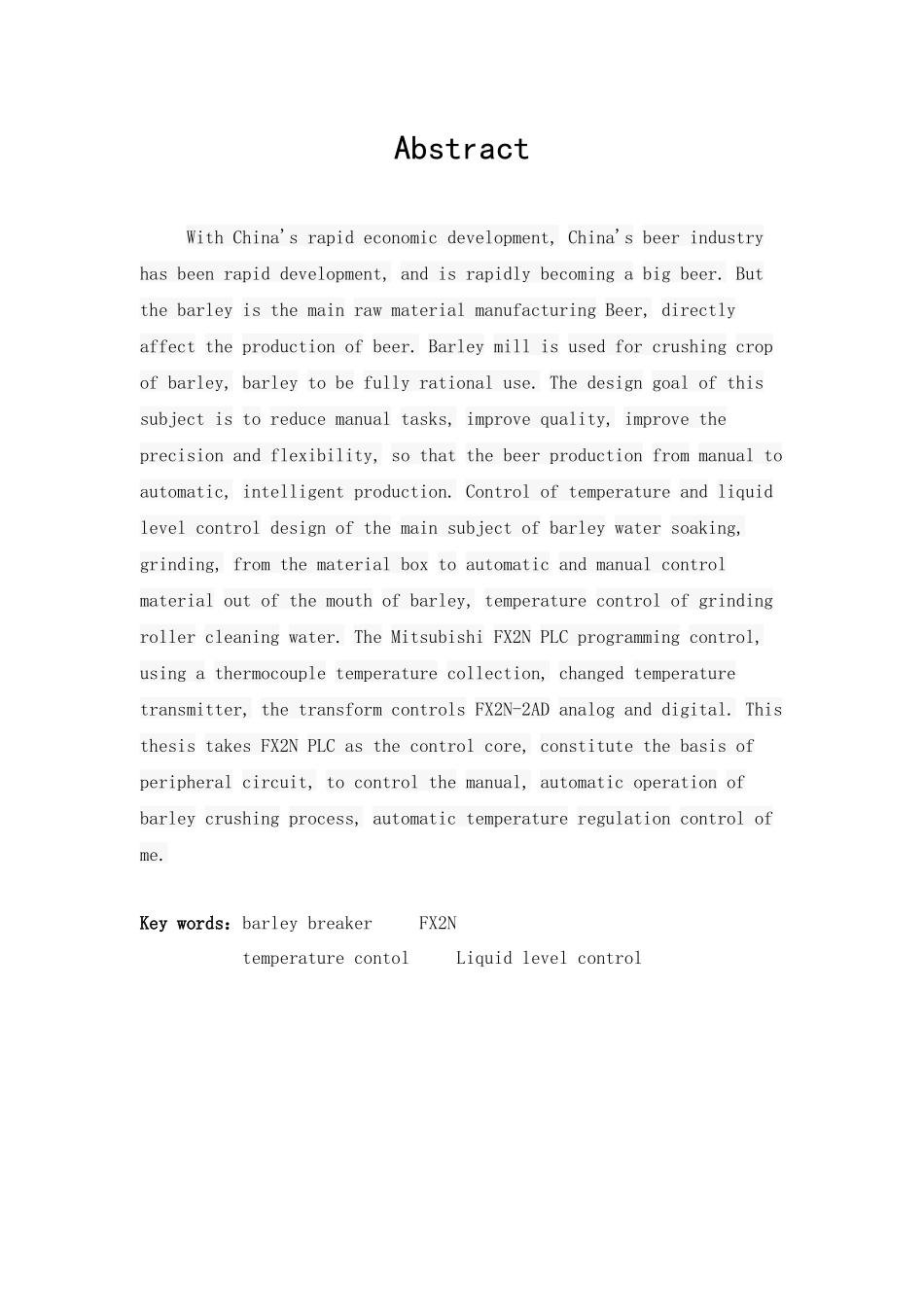 基于PLC的大麦粉碎机电气控制系统设计_第3页