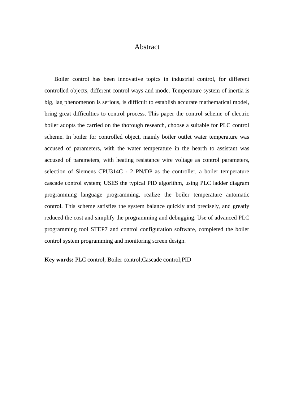 基于PLC锅炉盘管出口水温滞后控制系统_第3页