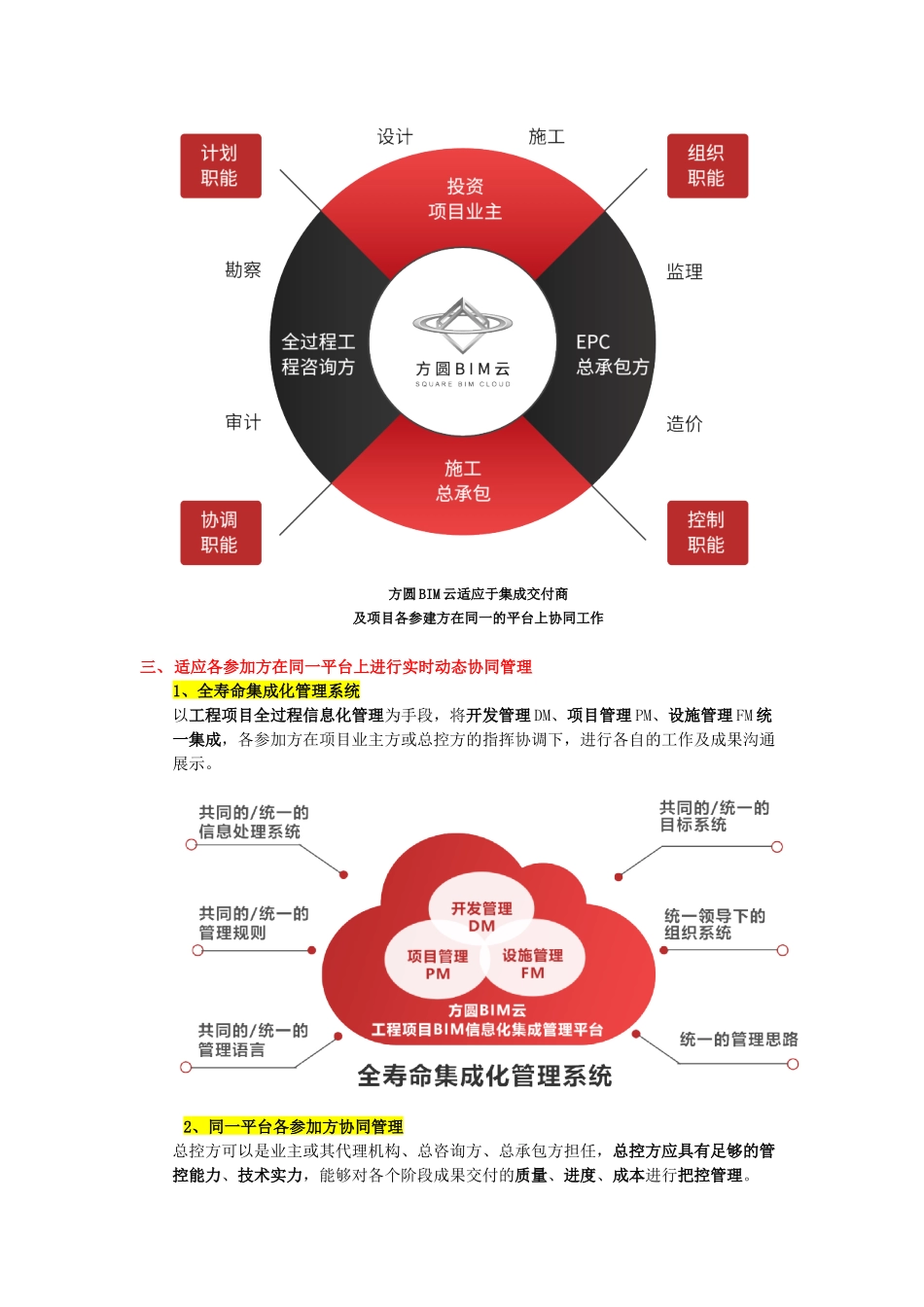 基于互联网BIM技术总控管理创新集成统一协同管理平台技术解决方案_第2页