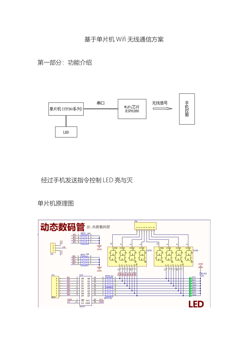 基于单片机Wifi无线通信方案Demo_第2页