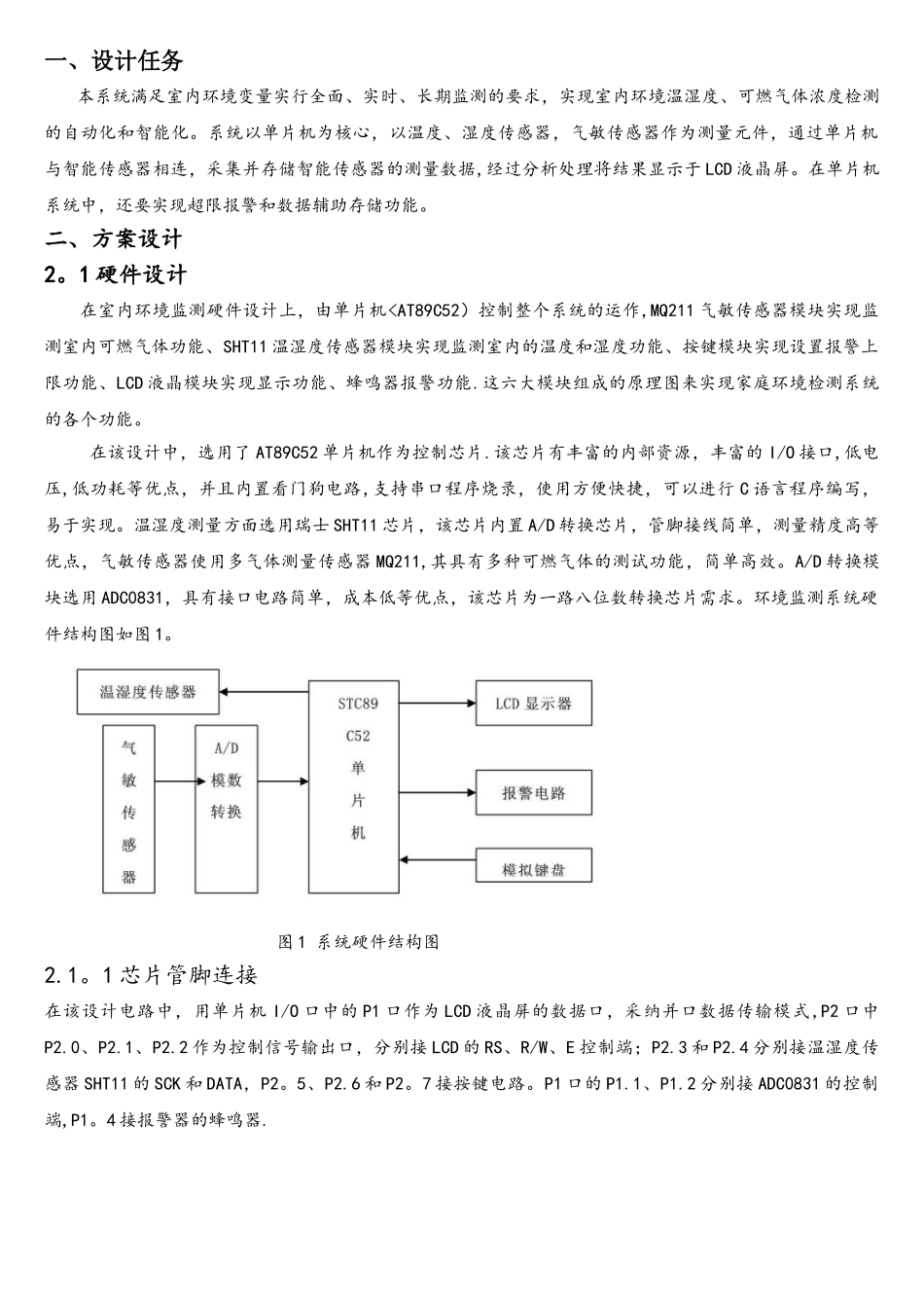 基于单片机室内环境检测_第1页