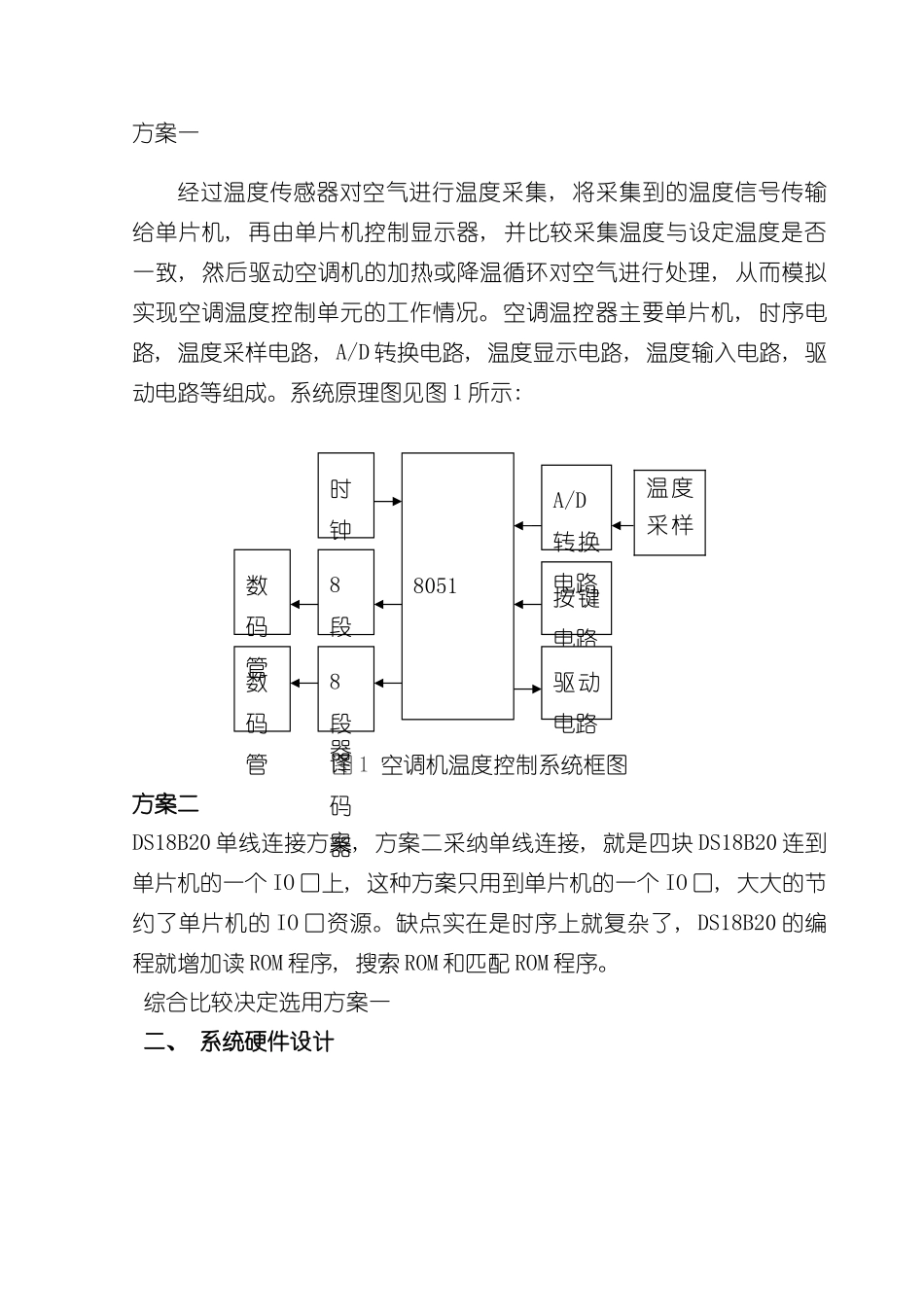 基于单片机的空调温度控制设计样本_第2页