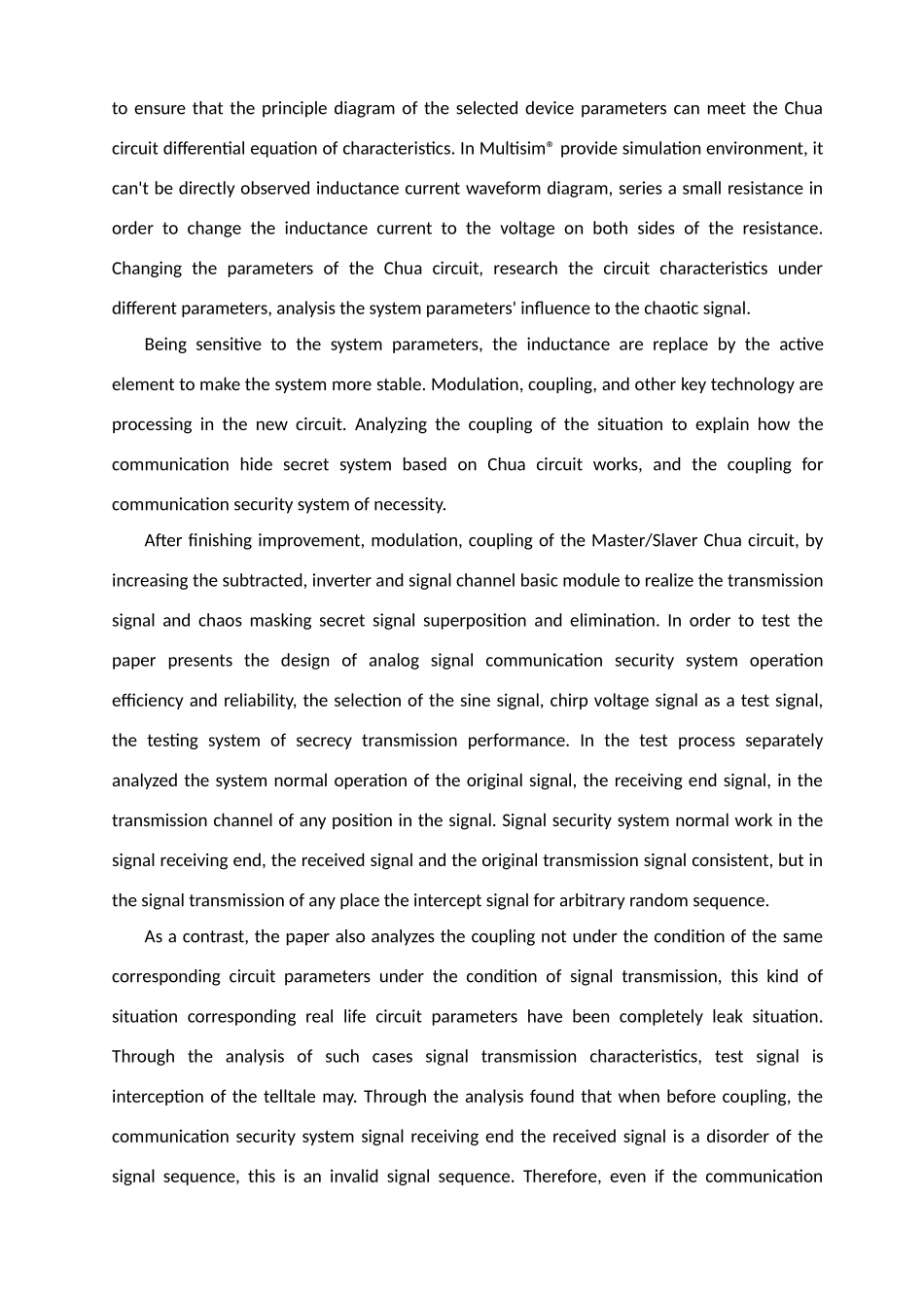 基于蔡氏电路的通信保密系统的设计_第3页