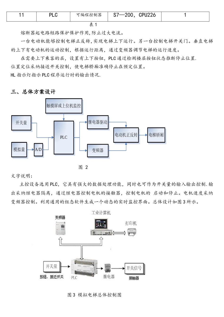 基于西门子PLC的模拟电梯控制系统范文_第3页