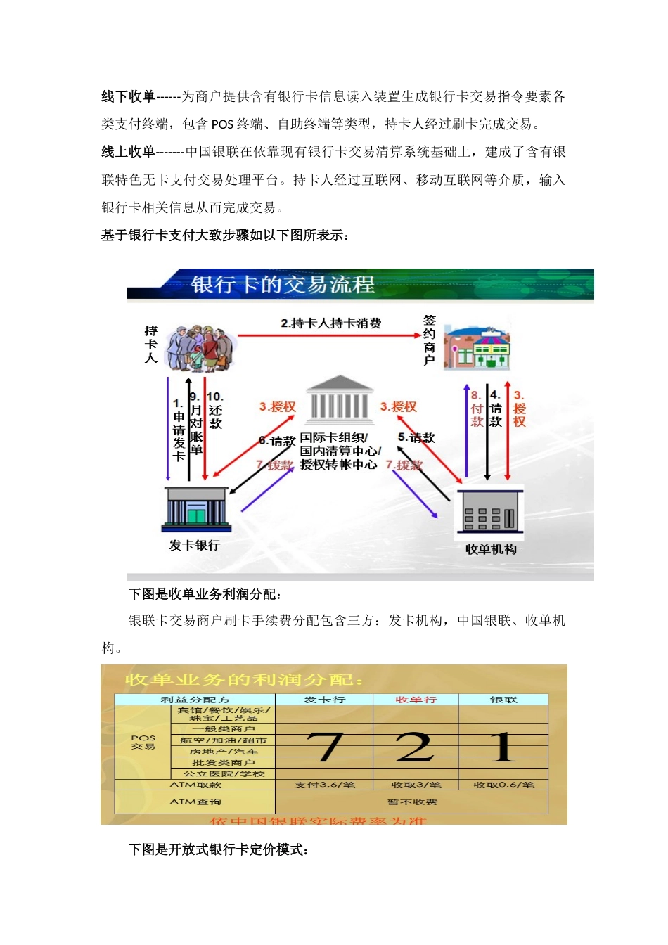 基于银行卡支付的三种收单机构的作业流程分析_第3页